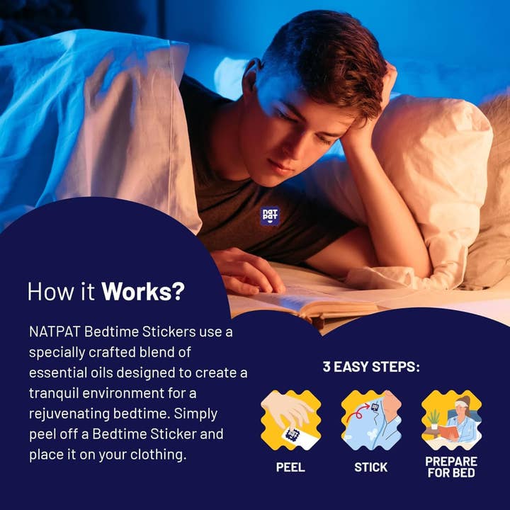 NATPAT - Wholesale Topical wellness patches - NATPAT Adult Sleep Wellness Patch: Natural Sleep Aid Sticker5