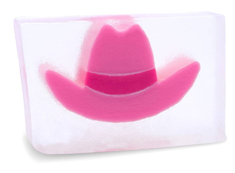 Primal Elements - Wholesale Bar Soap - Glycerin Soap | Loaf or Bar | Pink Cowboy Hat