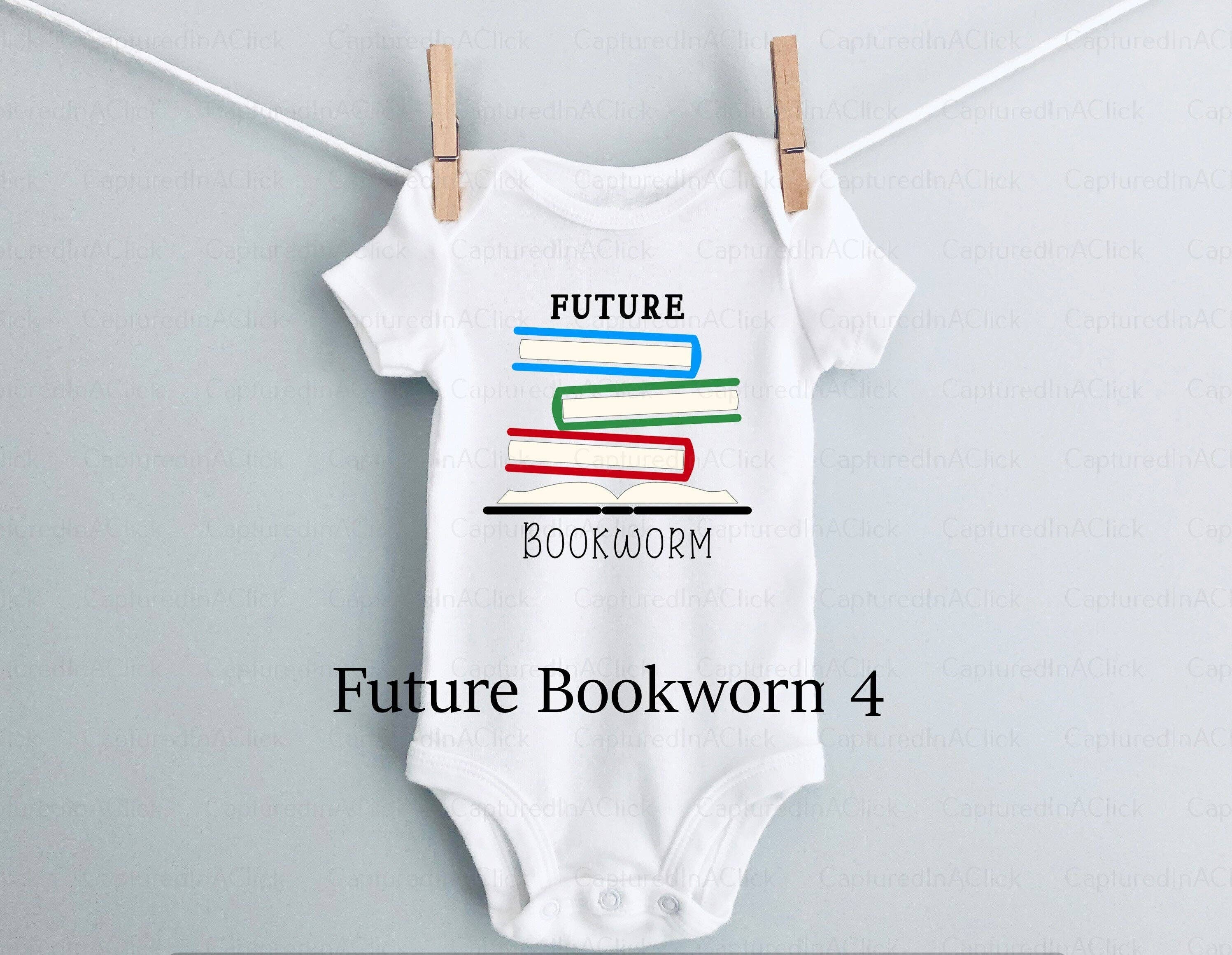 Captured In A Click Designs - Wholesale Rompertje - Baby - Future Bookworm Onesies® | Schattige babyrompertje | Wormbodysuit | Nerd-bodysuit | Bodysuit voor boekenliefhebbers | uniseks outfit5