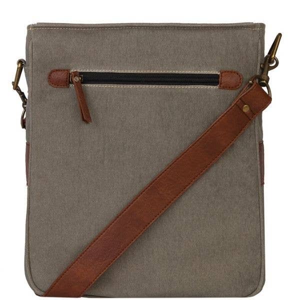 Mona B. - Wholesale Crossbody Bag - Unisex - Cameron Up-Cycled Canvas Unisex Crossbody Bag1