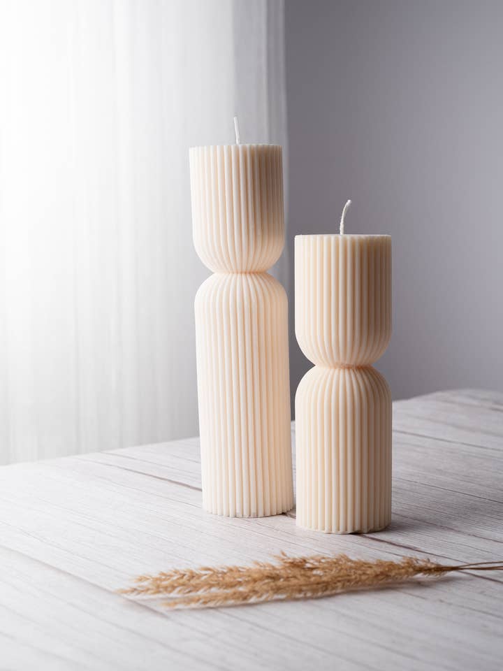 Aesthetic Pillar Candles for wholesale by Allure CA