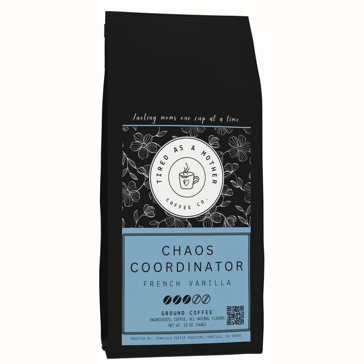 Chaos Coördinator - Franse Vanille - 12oz voor wholesale door Tired as a Mother Coffee Co