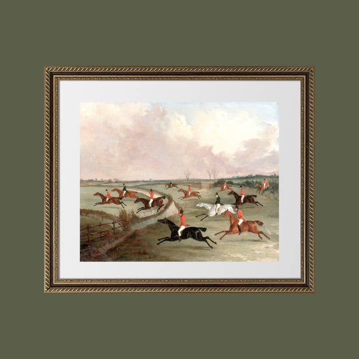 Sea to Skye - Wholesale Art Print - English Hunting Group Antique Art Print6