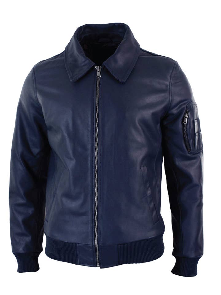 AV-4013 Aviator Attitude Leather Jacket for Men AV/4013 for wholesale by Fazons
