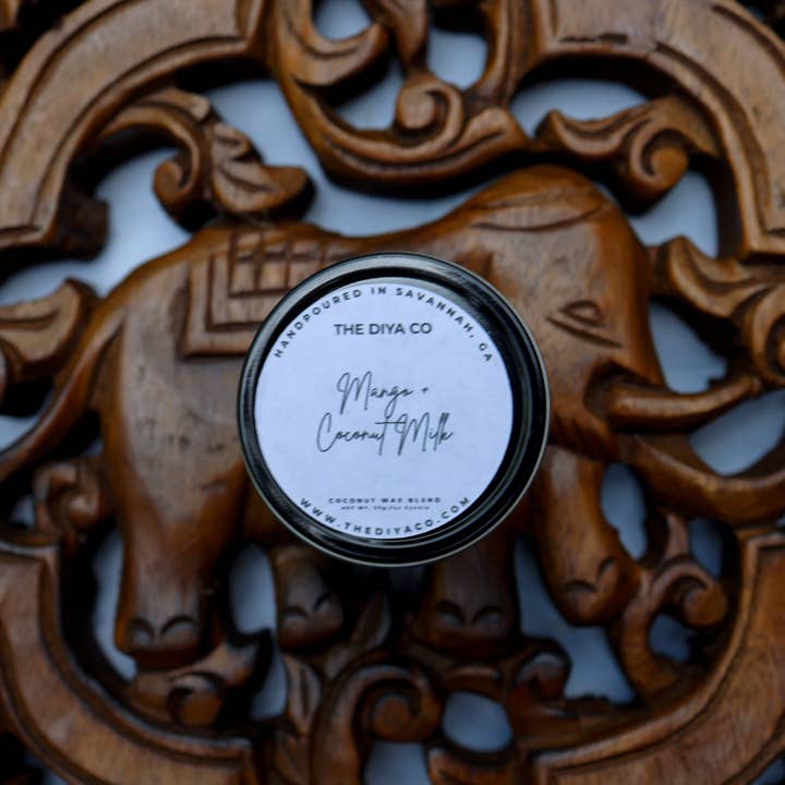 The Diya Co - Wholesale Travel candles - Mini Tin 2oz Candle |Best Selling Scents |Coconut Soy Wax11