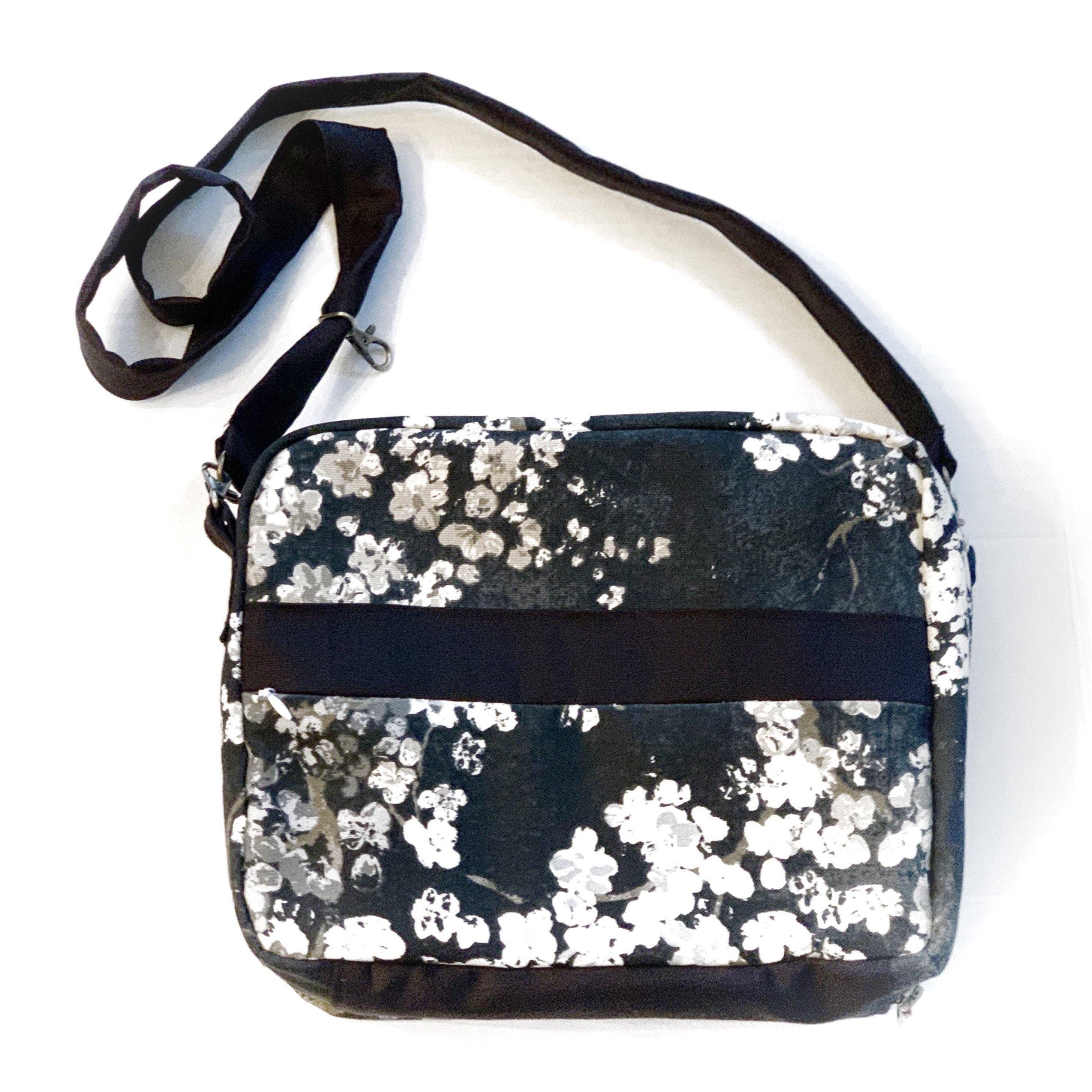 Modesty n Mind - Wholesale Crossbody Bag - Women's - Bible Cover Purse in Black Floral Canvas6