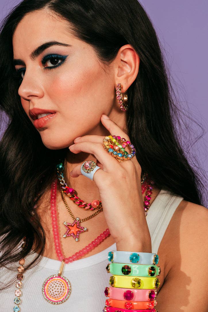 TOVA – Großhandel Hoops – Jubiläums-Creolen in Candy-Crush-Farben15