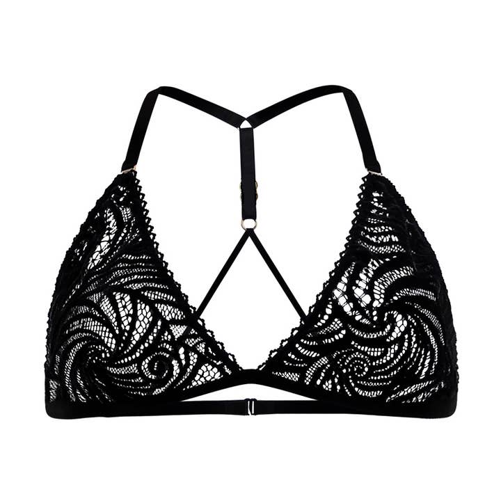 Linda velvet triangle bra for wholesale by fishbelly