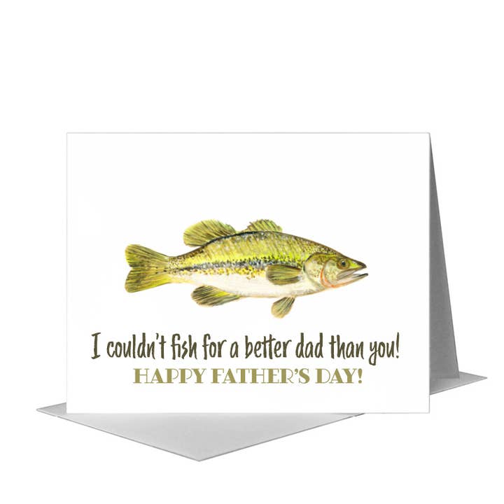 Bass, Greeting Card (#8244B) for wholesale by Printed Canvas