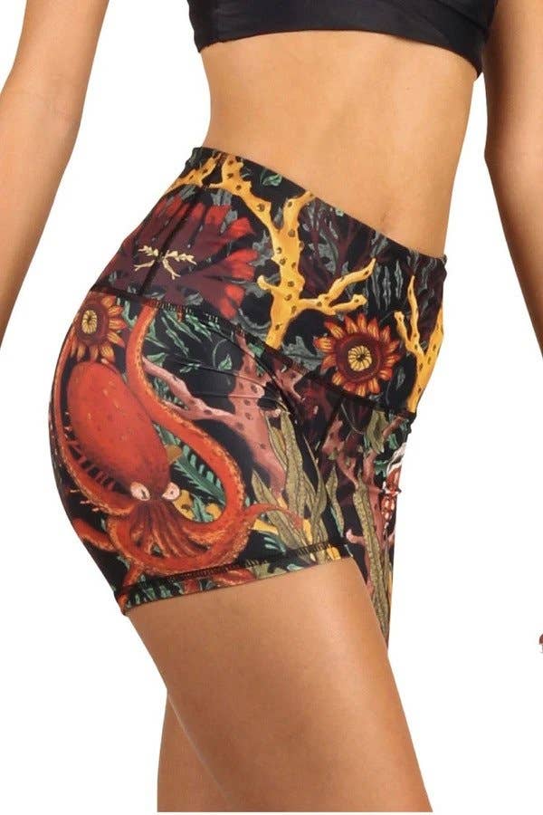 Yoga Democracy - Vente Short de sport – femme - Short de yoga Joey en corail "My Name"1