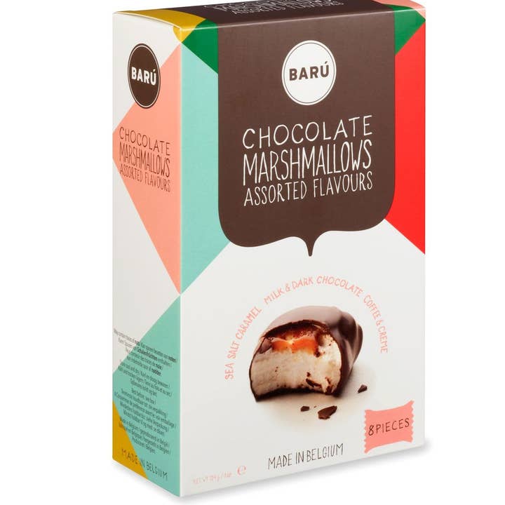 Baru 8pc. Gift Box W/ Assorted Marshmallows - for wholesale by Belgium's Chocolate Source
