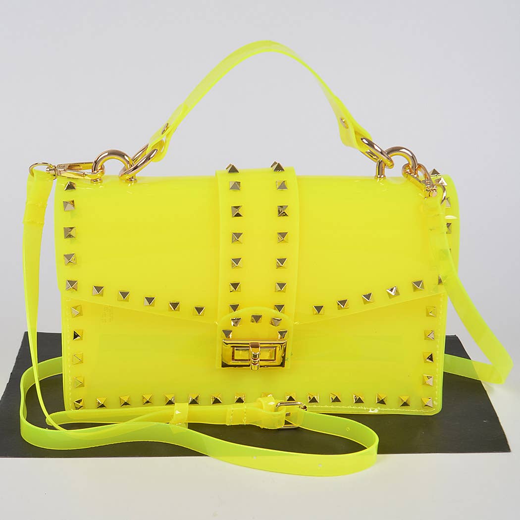 3AM BY H&D ACCESSORIES - Wholesale Clutch Bag - Women's - Studded Colorful Transparent Clutch6