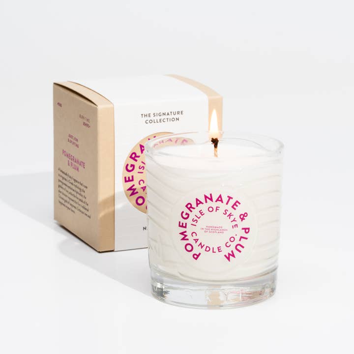 Isle of Skye Candle Company - Wholesale Jar/Filled Candle - Island Tumbler - Pomegranate & Plum1