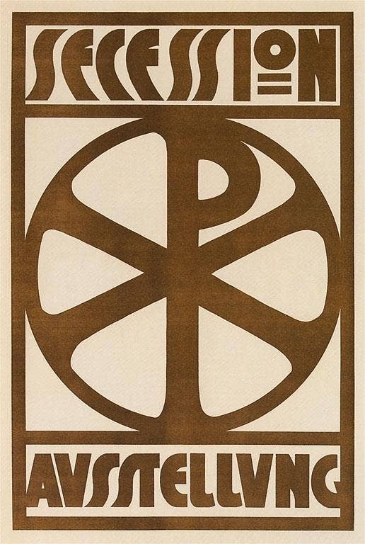 Found Image Press - Wholesale Magneet - Magnet AD-204 Secession Tentoonstelling Poster0