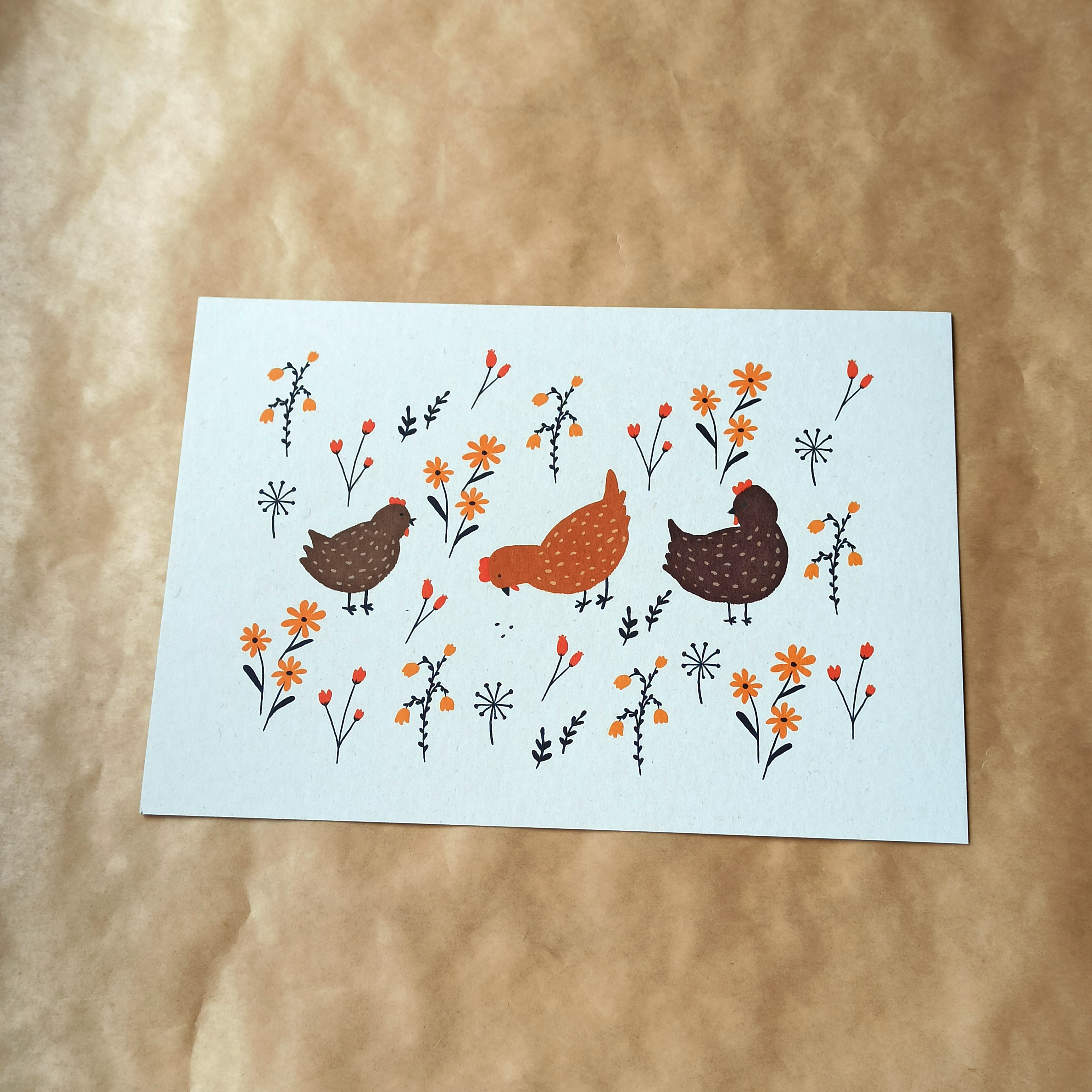 Silly Goose – Engroshandel Kunsttryk – Kunsttryk A5 - Kippen2