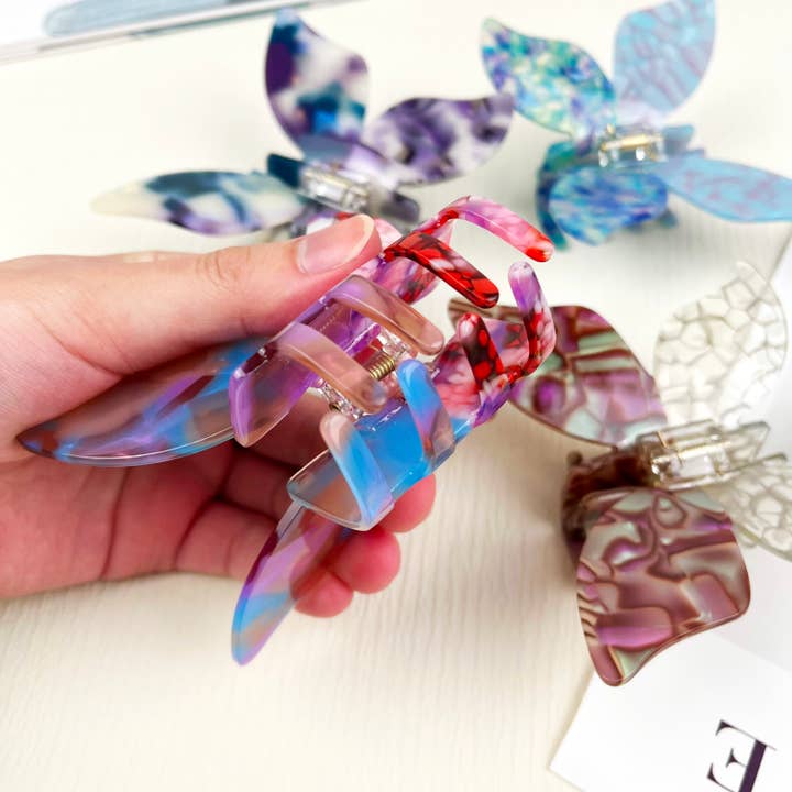 TheDivaSoap – wholesale Hair clip – Women’s – Acetate Butterfly Hair Claw Clip8