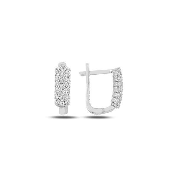 Pendiente J de tres filas para venta al por mayor de Valubia