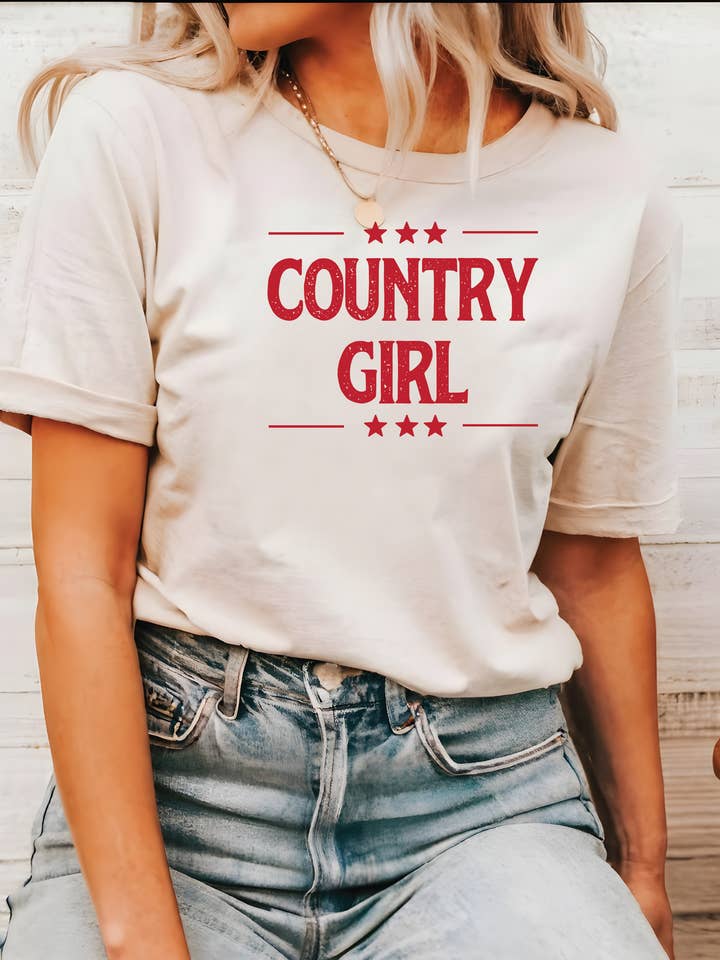 Country Girl Tee for wholesale by Blonde Ambition | Jewelry | Valentines Gift & Sweaters