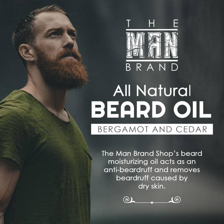 The Man Brand - Wholesale Beard styling product - Bergamot and Cedar Beard Oil1