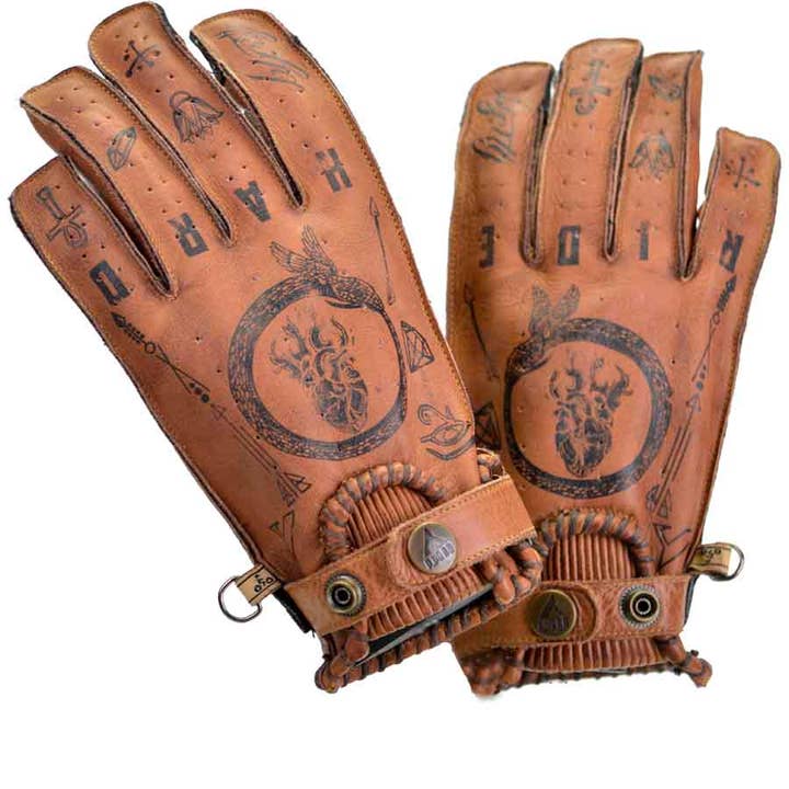Mitchumm Industries - Wholesale Gloves - Men's - Tattoo leather gloves