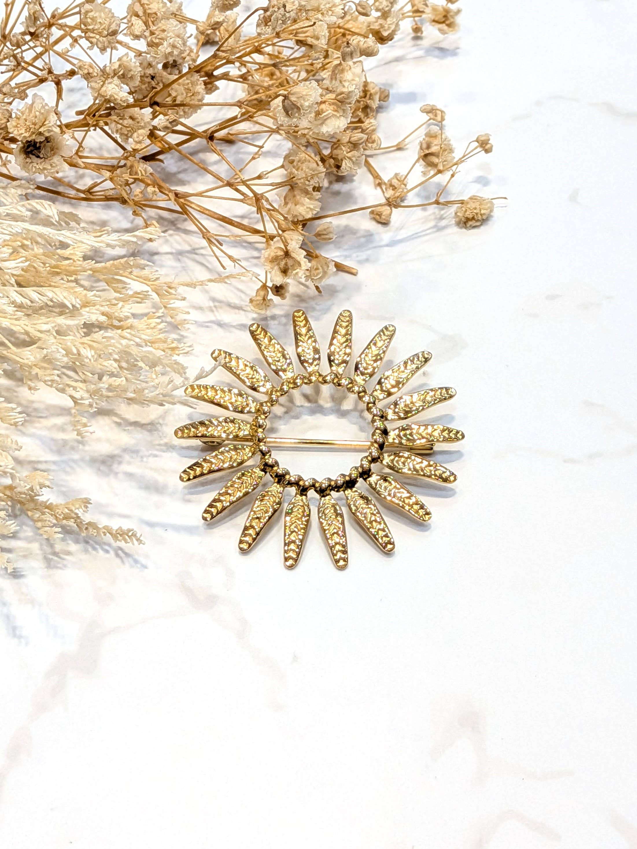 LOLO & YAYA - Wholesale Hair Accessories Set - Women's - Hedel brooch in stainless steel