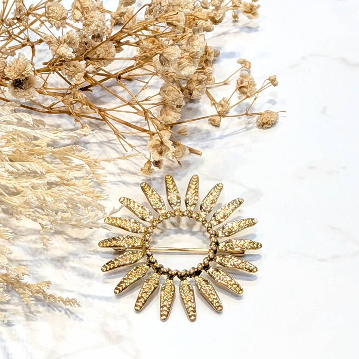 LOLO & YAYA - Wholesale Hair Accessories Set - Women's - Hedel brooch in stainless steel0