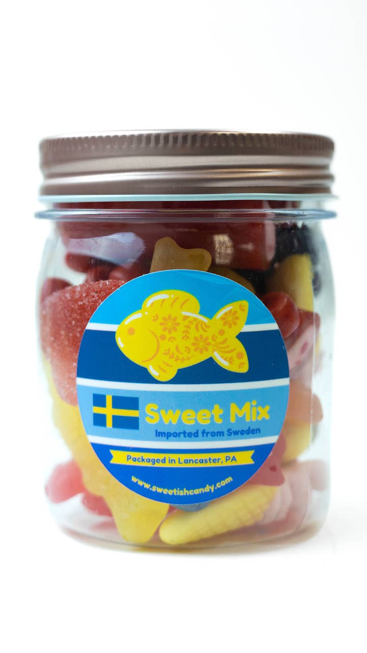 Sweetish- Swedish Candy Wholesale - Vendita all'ingrosso Caramelle gommose - Sweetish Sweet Mix 225 g0
