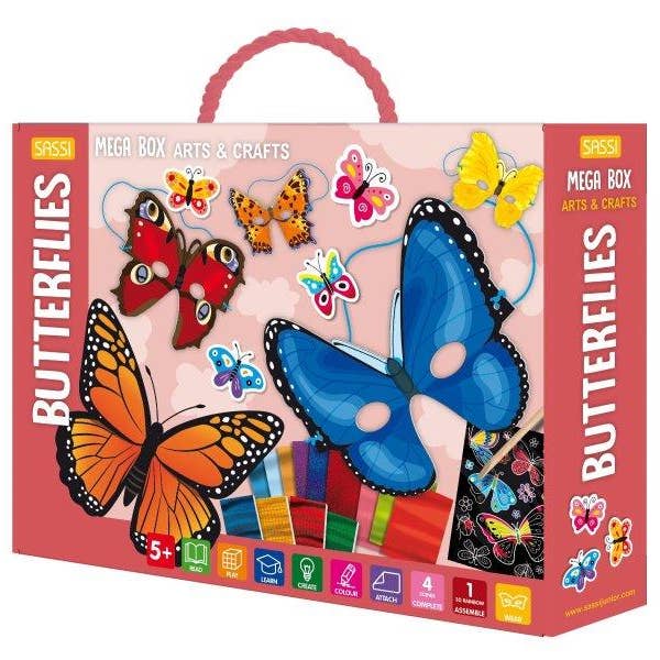 Sassi Arts & Crafts - Mega Butterflies for wholesale by Axis Toys & Gifts