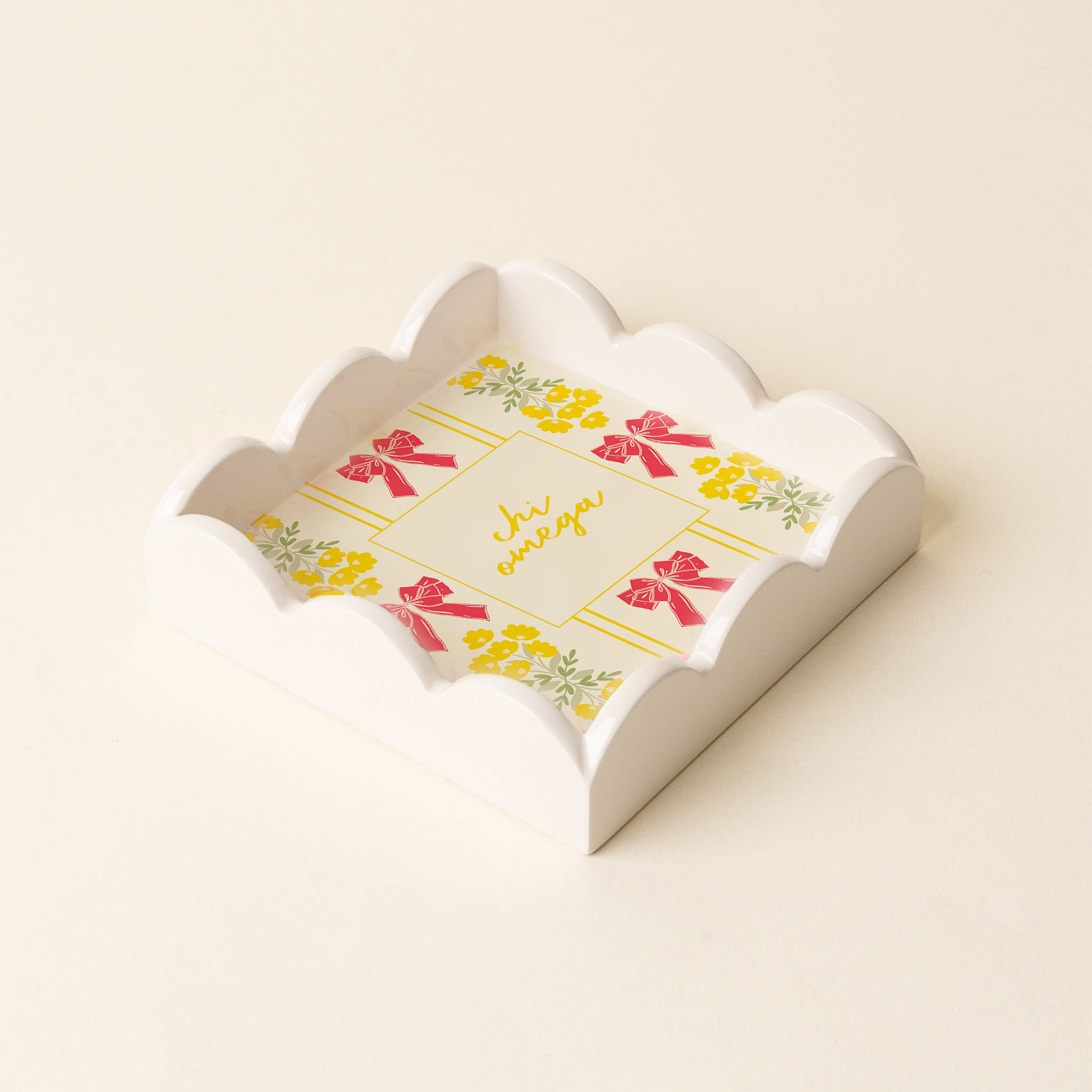 The Darling Effect - Wholesale Keychain - Women's - Sorority Scallop Trinket Tray - 19 Chapters Available21