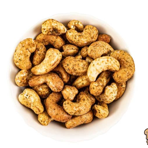 Chilli Lime Dry Roasted Cashew Nuts for wholesale by Nutty Delights