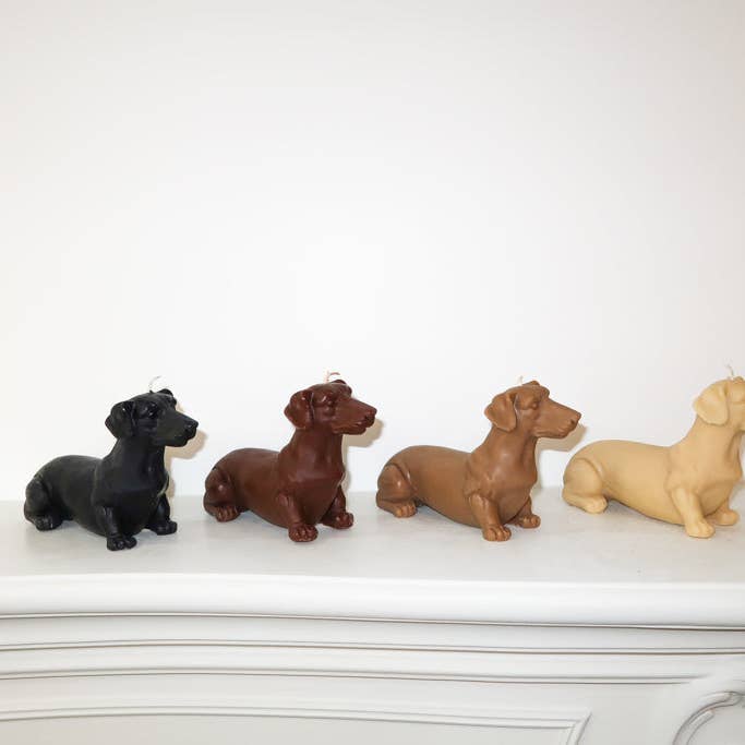 Love Ally - Wholesale Novelty candle - Dachshund candle (Blonde)3