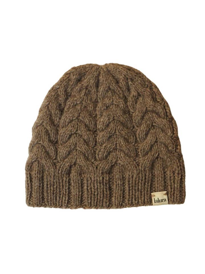 Bonnet tresses camel court pour la vente par Lalura