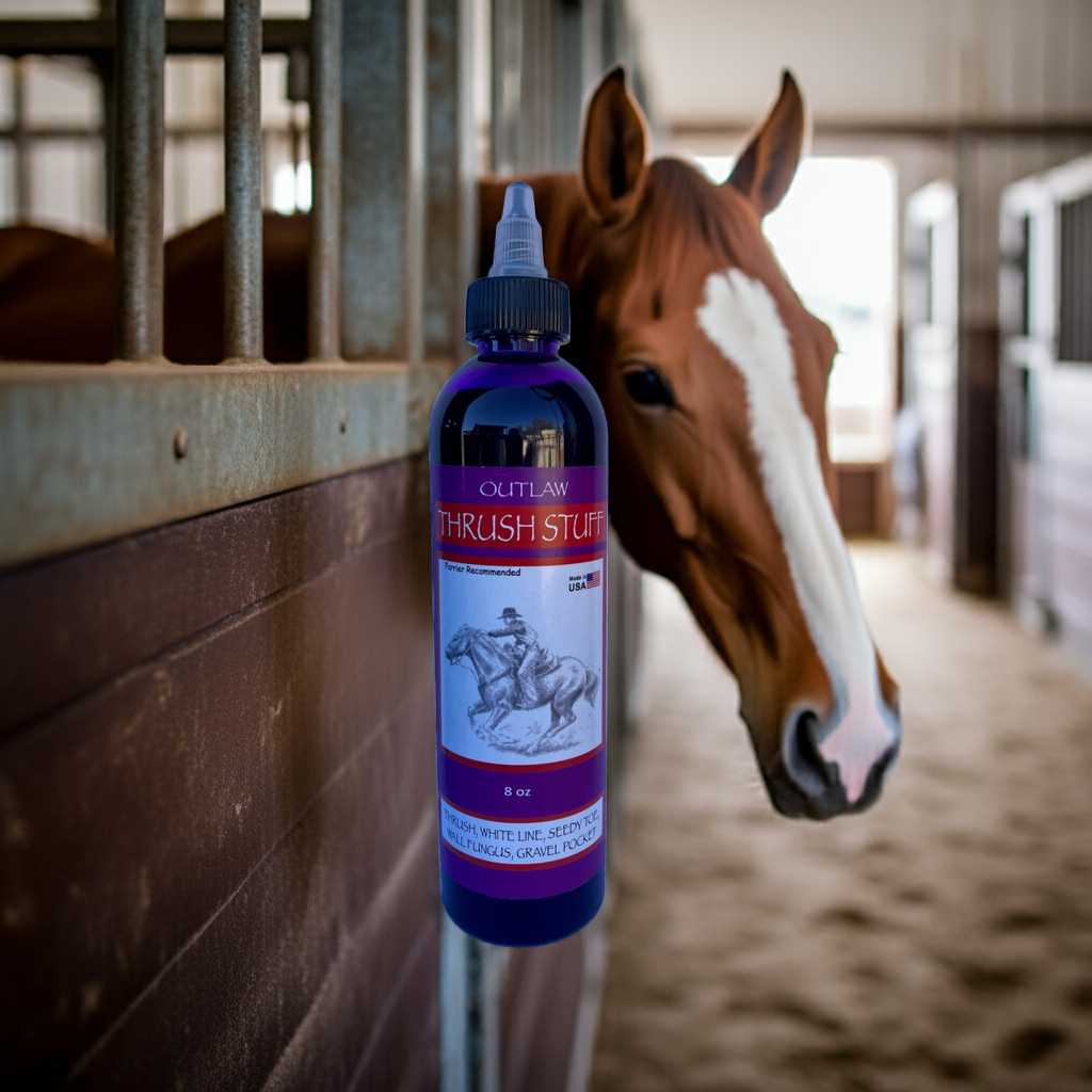 Outlaw Thrush Stuff – wholesale Horse conditioner/grooming aid – Thrush Treatment for Horses – Outlaw Thrush Stuff (8 oz)4
