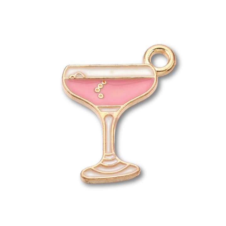 Martini Gold Charm for wholesale by Love, Paige Designs