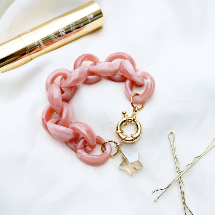 Pink Chunky Armbånd for engroshandel hos ADORE