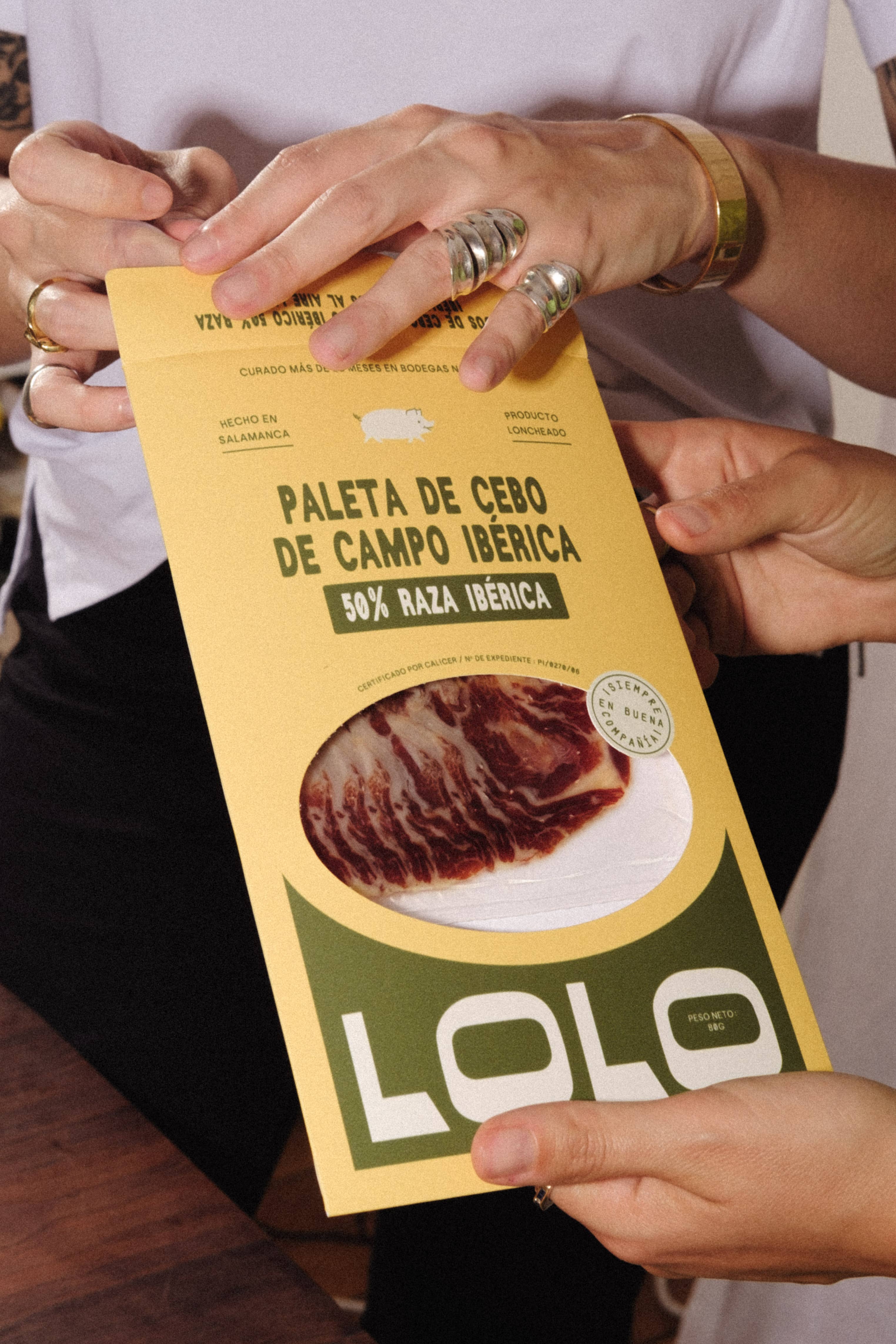 LOLO - Wholesale Ham - Field-Fed Cebo Shoulder 50% Iberian Breed - 80g2