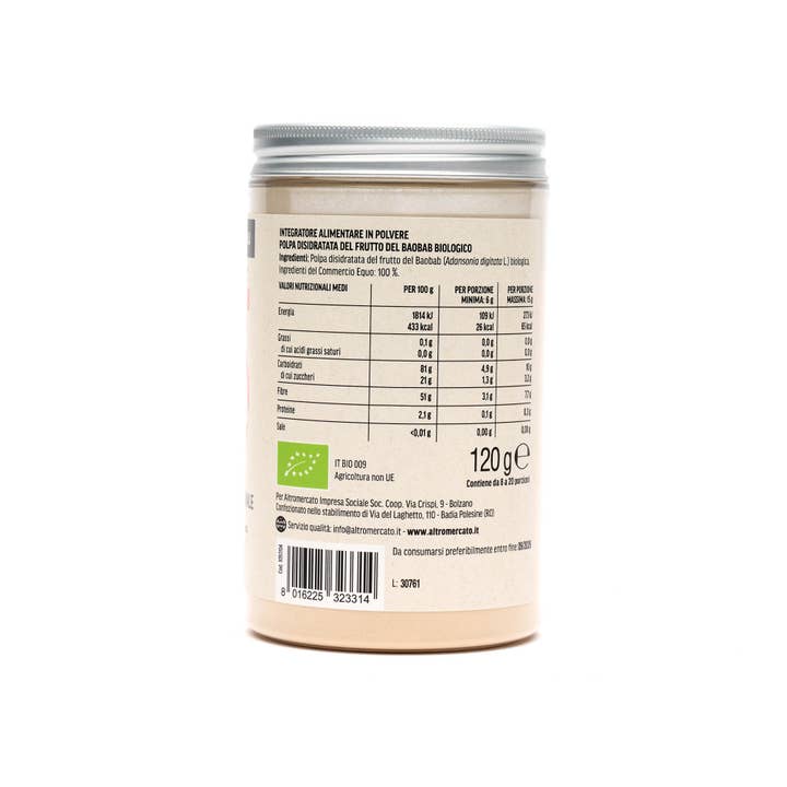 Altromercato - Wholesale Protein/Superfood Powder - Baobab In Powder - Organic - 120 g4