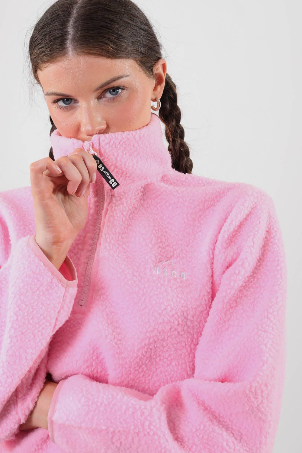 Rosa Chroma-fleece i babyrosa för wholesale på Faire6