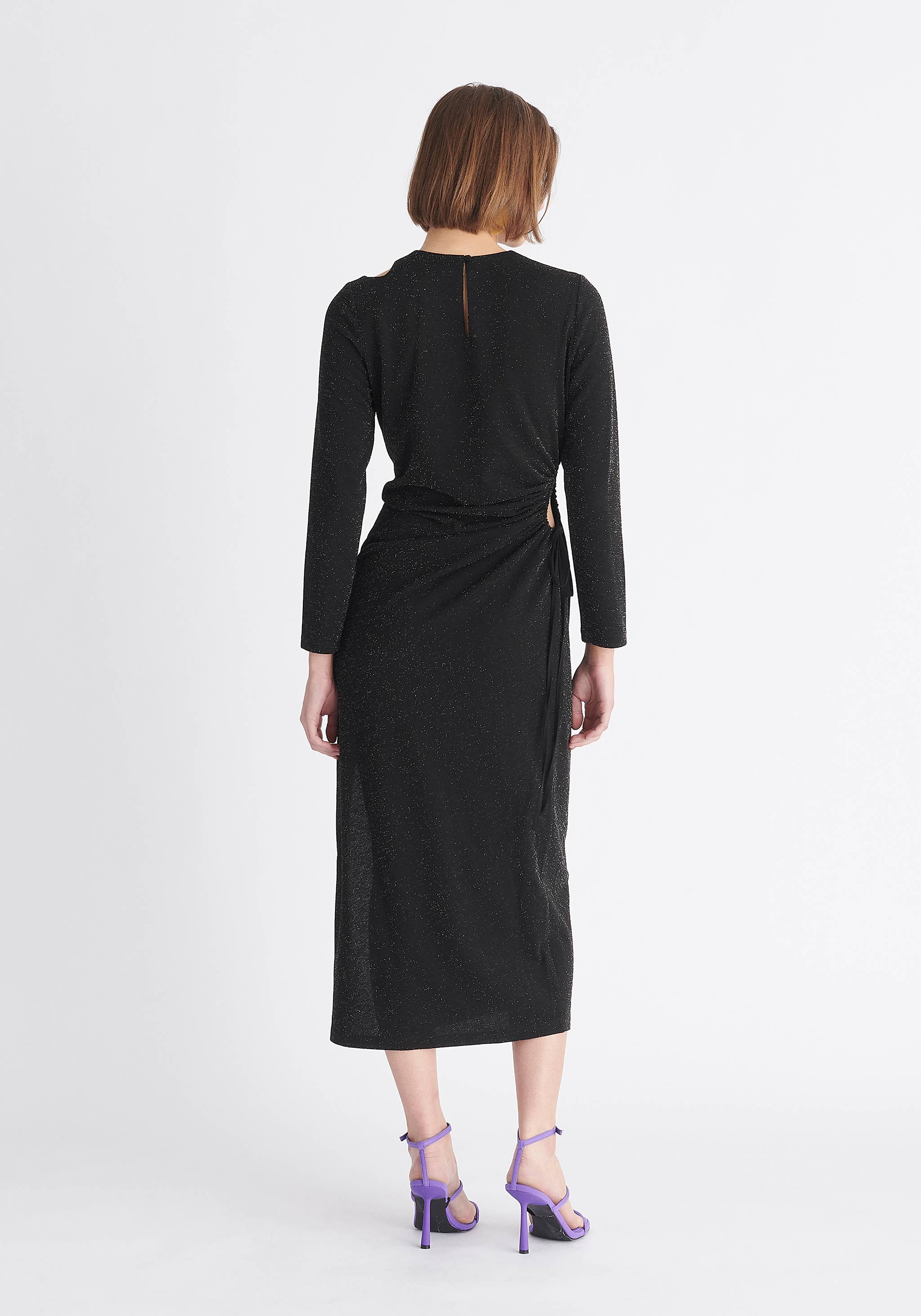 Paisie - Wholesale Dress - Women's - Sparkly Cut Out Dress2