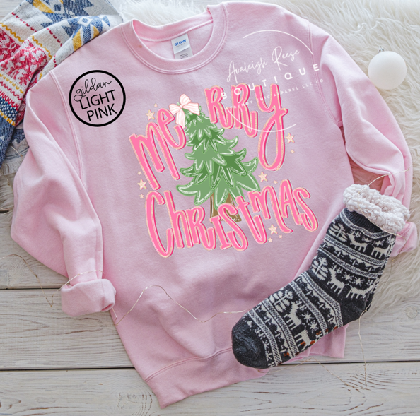 Trendy Chic Apparel LLC - Wholesale Graphic Sweatshirt - Women's - Merry Christmas Sweatshirts & T-Shirts  3