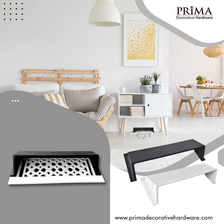 PRIMA DECORATIVE HARDWARE INC - Wholesale Ventilatie- en luchtstroom - Luchtdeflector 4"X10" - Modern ontwerp, zwaar gegoten aluminium11