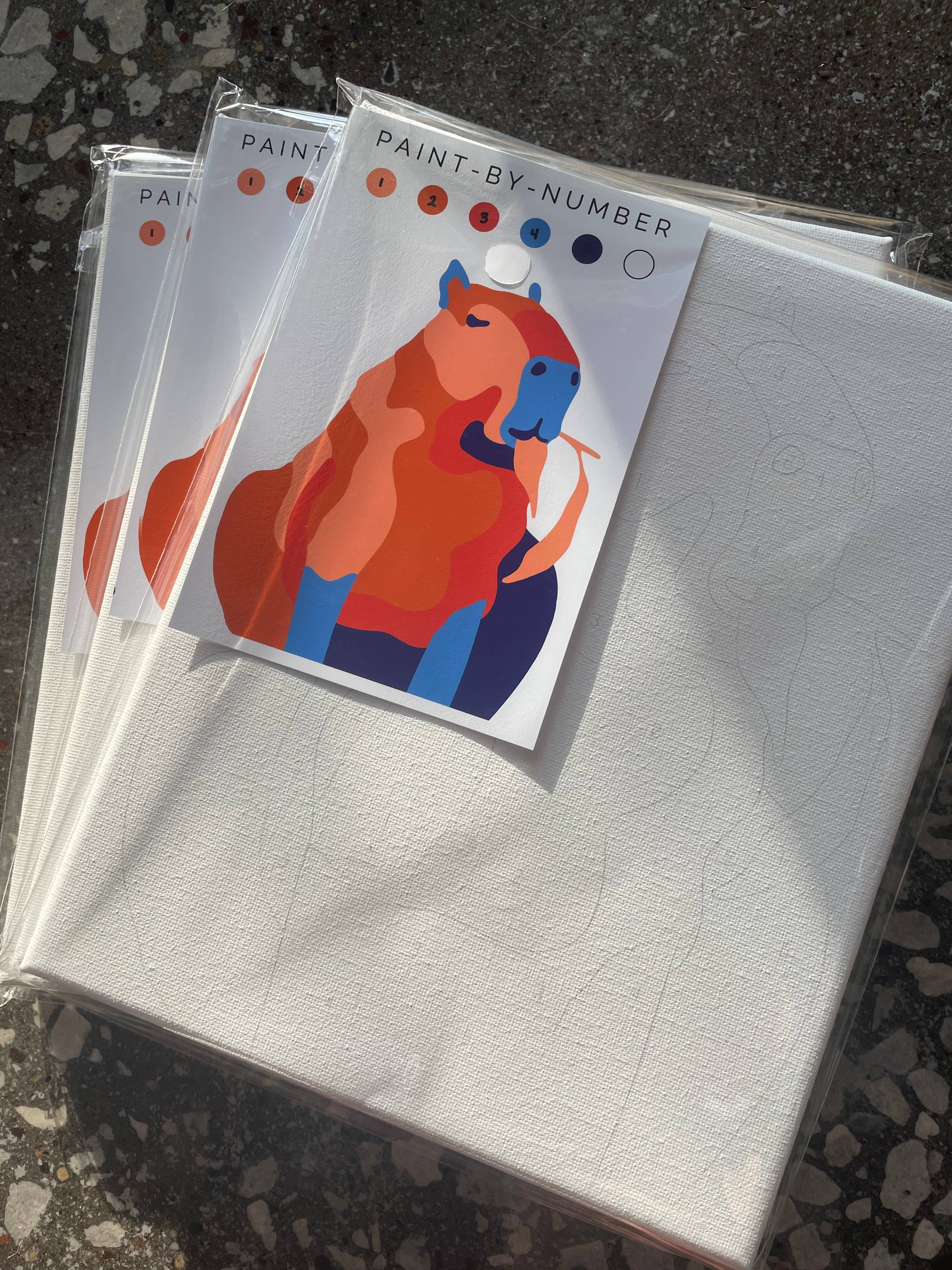 Fundenberger Studio - Wholesale DIY Craft Kit - Capybara Paint-By-Number2