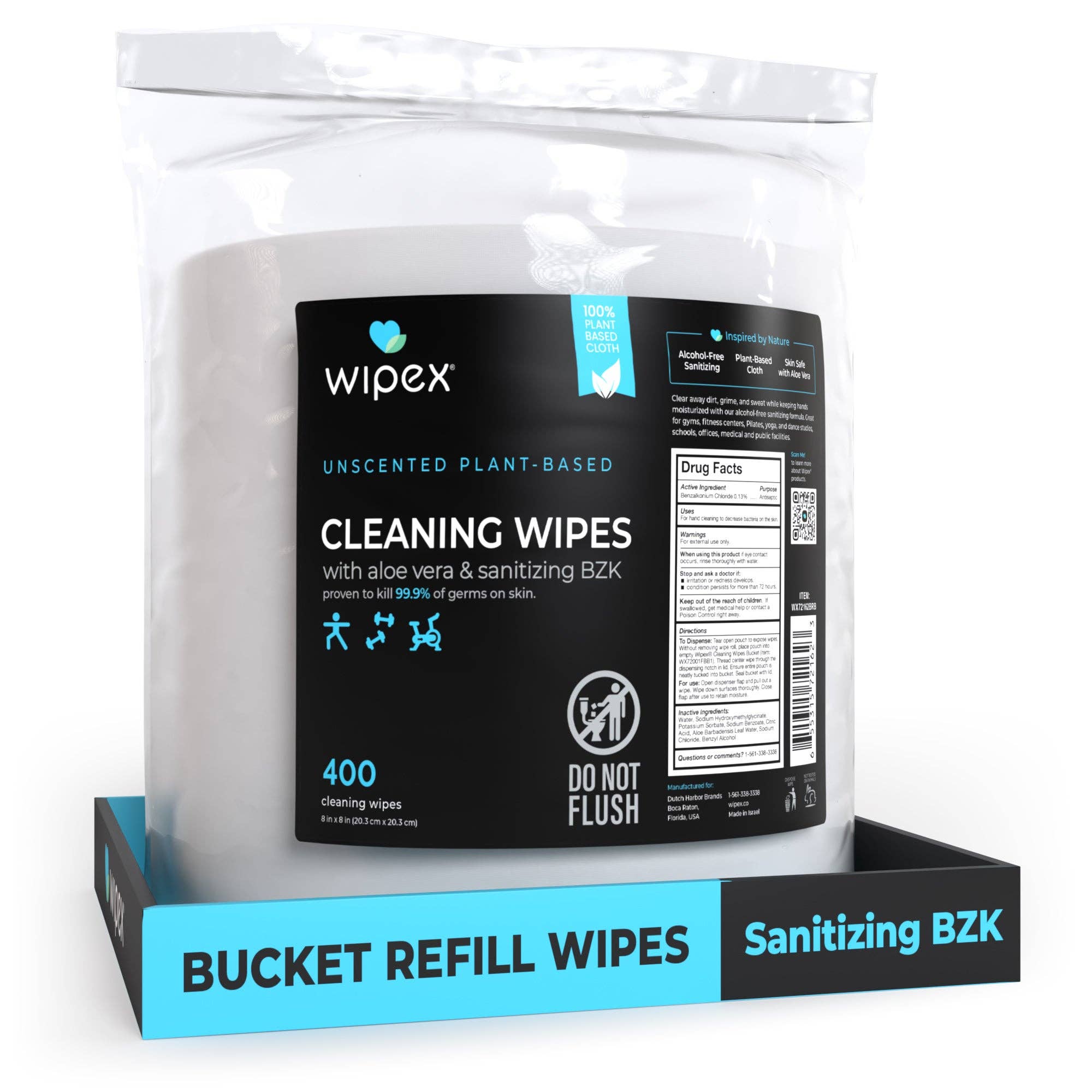Wipex - Wholesale Fitness Equipment - Wipex 400 Yoga Mat Wipes | Natural | Plant-based | For Fitness & Yoga Gear, Chiropractic, Massage Tables11