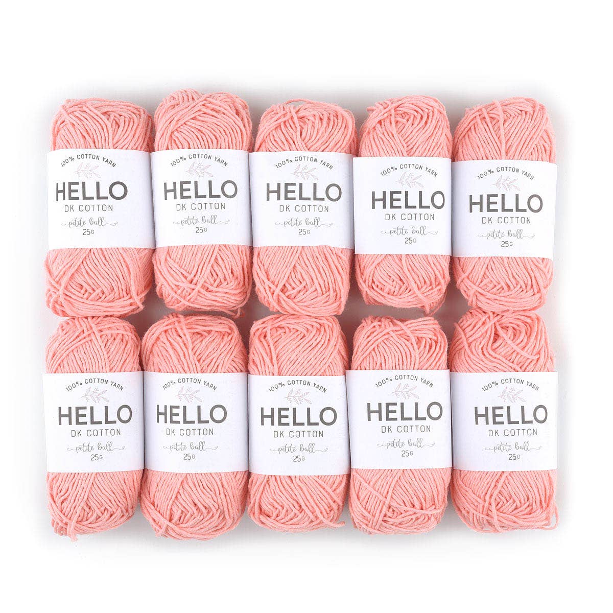 Creative World of Crafts – wholesale Garn – HEJ 100% bomull 25g Amigurumi garn förpackning med 10 bollar8