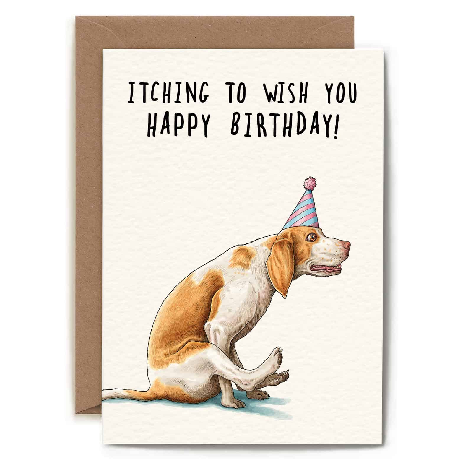 Bewilderbeest – wholesale Birthday card – Itching Birthday Card - Birthday Card - Funny1