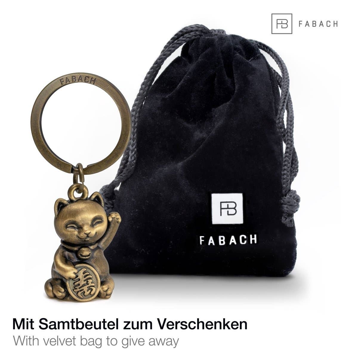 FABACH – Die Schlüsselanhänger-Schmiede - Wholesale Keychain - Unisex - Lucky cat waving cat keychain “Maneki Neko” - cute lucky cat cat pendant - cat lucky charm7