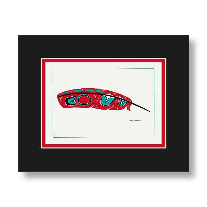 Red Feather - Formline Art Card-matten (6 stuks) voor wholesale door The Shotridge Collection