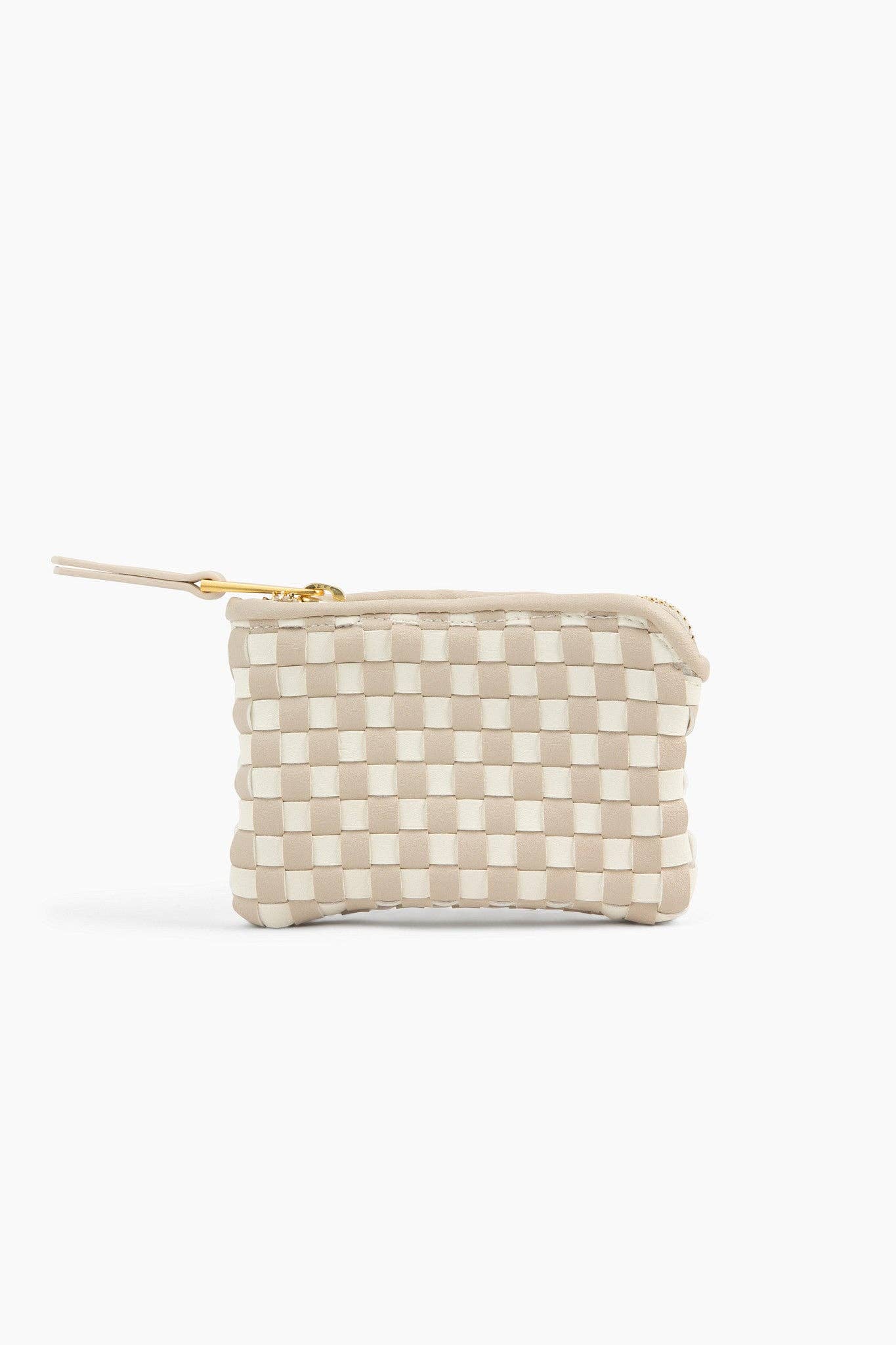 Fawn Design - Wholesale Wallet - Women's - The Woven Wallet - Faux Leather Zipper Checkered Wristlet5