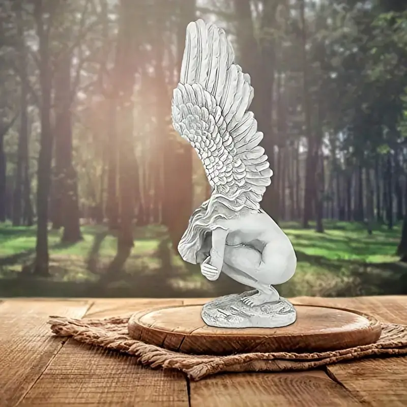 Magnifique Hearts - Wholesale Outdoor Ornament/Decor - Redemption Fairy Statue with Angel Wings Miniature - 5.9''4