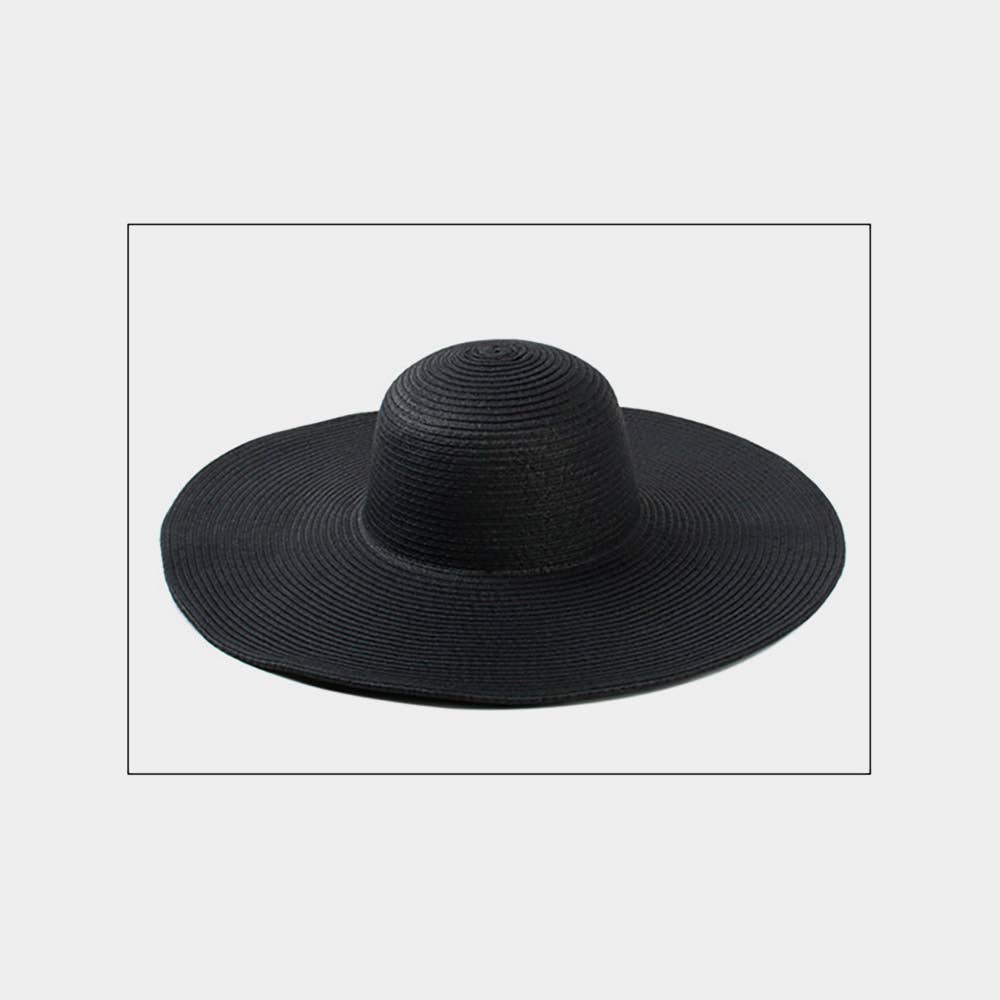 Sensibling Corp. - Wholesale Straw Hat - Women's - Solid Straw Sun Hat
7